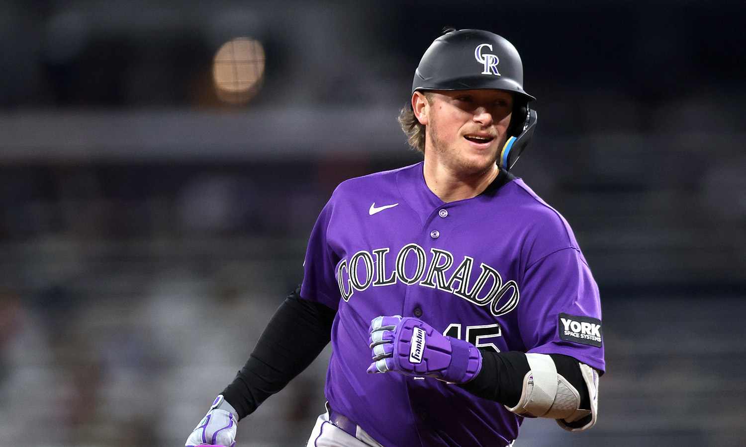 Rockies catcher Hunter Goodman...
