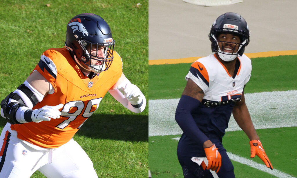 Broncos DE Zach Allen and WR Jaylen Waddle