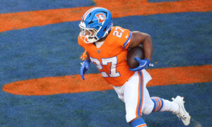 Broncos’ Dobbins says he’s not upset about reduced workload in second half last week