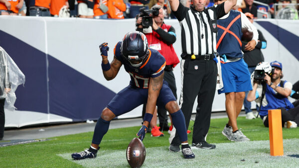 Broncos wide receiver Jaylen Waddle