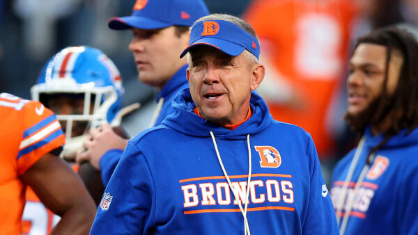 DENVER, COLORADO - OCTOBER 15: Head coach Sean Payton of the Denver Broncos looks on prior to the game against the Seattle Seahawks at Empower Field At Mile High on October 15, 2026 in Denver, Colorado.