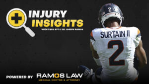 Dr. Ramos and Zach Bye discuss Pat Surtain’s ankle injury